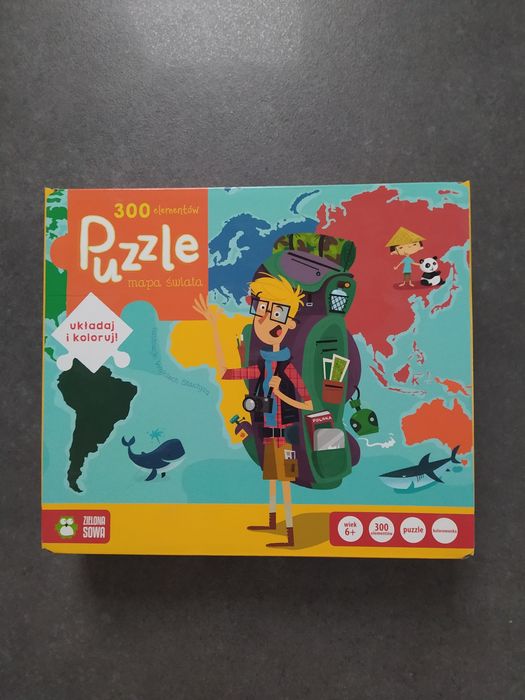 Puzzle "Mapa świata"
