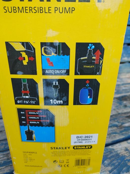 Pompa zatapialna Stanley 400W