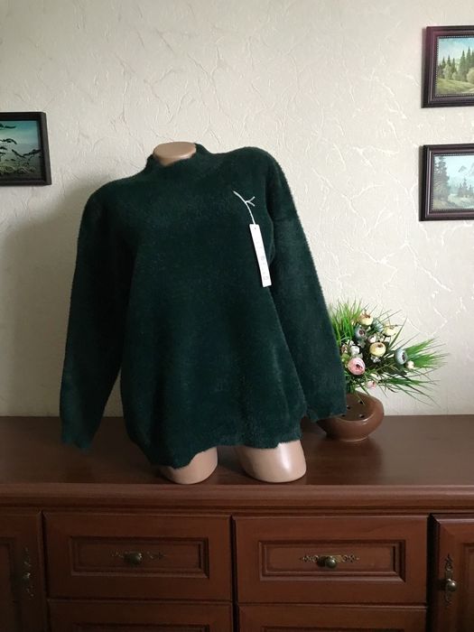 БАТАЛ АЛЬПАКА-ангора тёплый свитер джемпер LUX качество оригинал 50-62