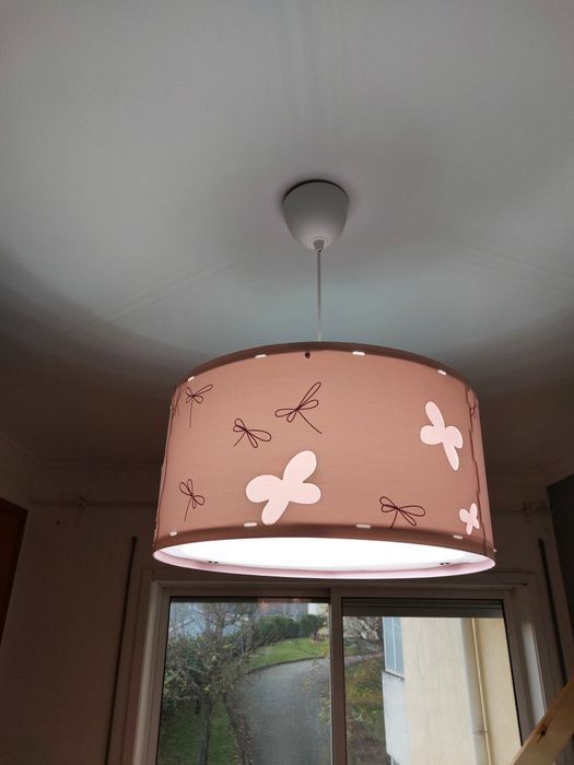 Candeeiro Menina Borboletas