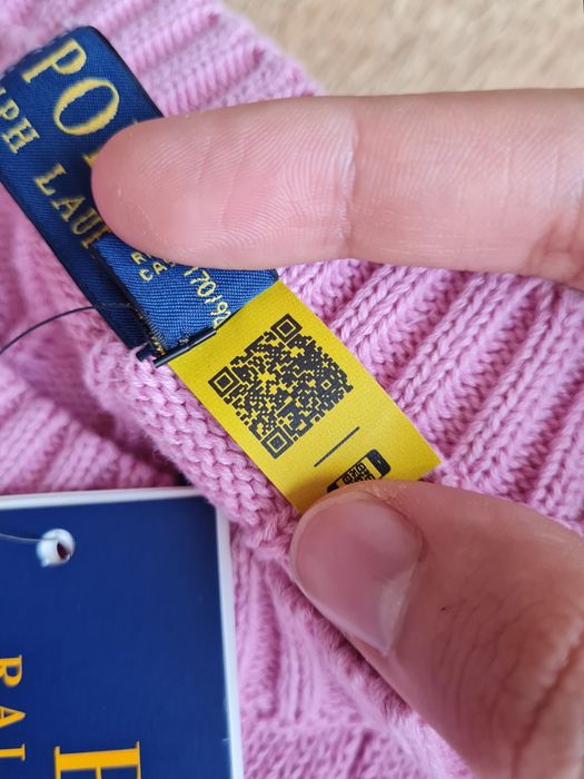 Sweter damski różowy/liliowy Ralph Lauren  roz. S
