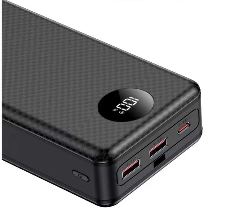 Корпус повербанку 22,5Вт з потужним ліхтарем на 16 акумуляторів 18650