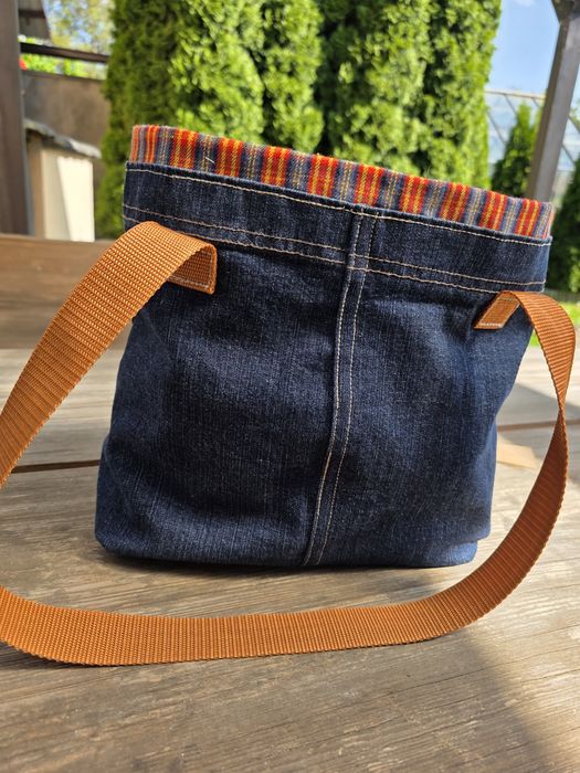 Torba jeansowa shopperka