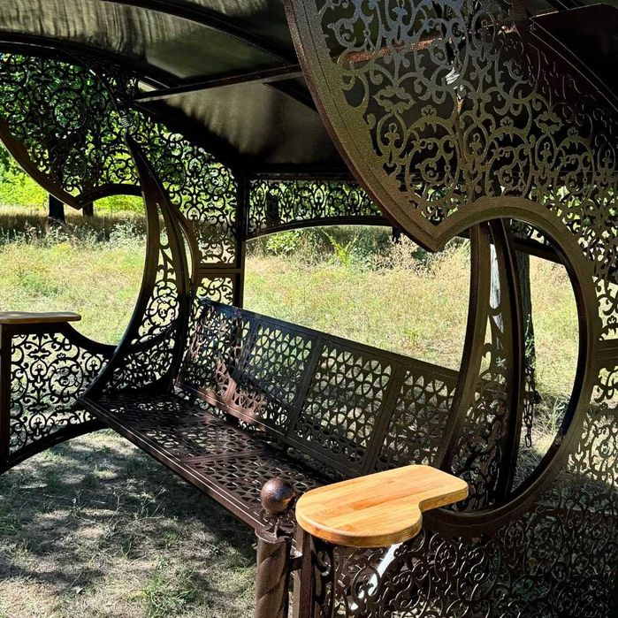 Садовые качели / Гойдалки для саду "Емір" (з м'якою частиною)