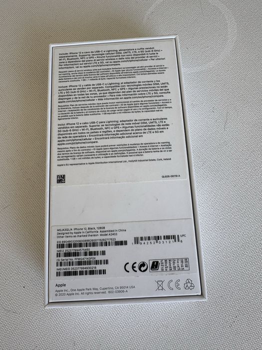 Iphone 12 preto 128Gb