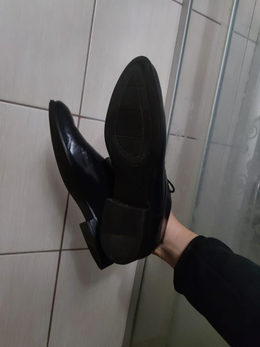 buty męskie Ryłko 41 unisex eleganckie niebieskie czarne wiązane comfo