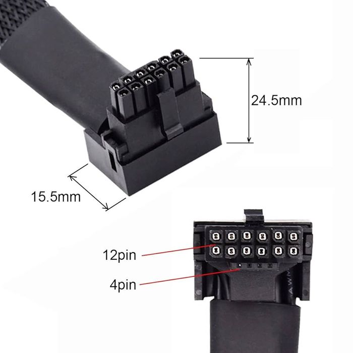 Kabel zasilający PCI-E 5.0 12+4 PIN (v14*)