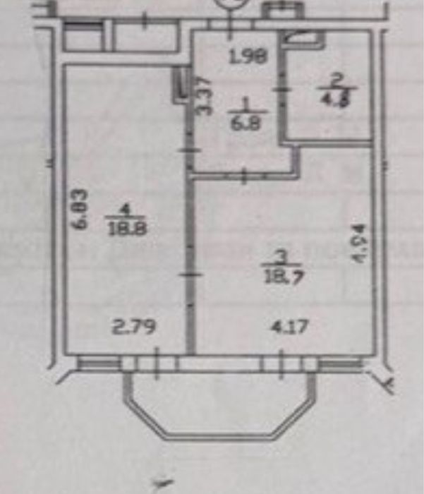1-кімнатна квартира за адресою вул. Пчілки (площа 56 м²) - Atlanta.ua - фото 13