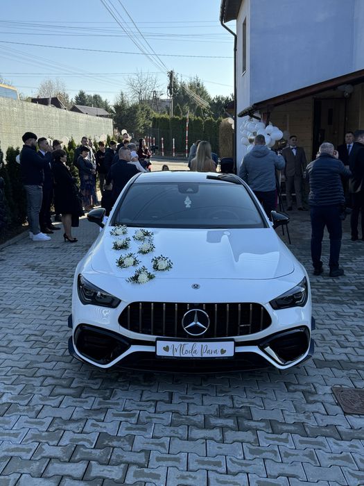Samochody do ślubu MERCEDES CLA 45 AMG / BMW M3 G30