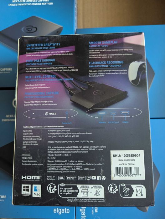Пристрій відеозахоплення Elgato Game Capture HD60 X 10GBE9901 Xbox PS