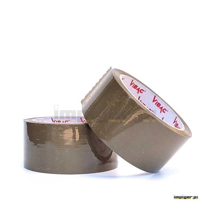 36x MOCNA Taśma klejąca pakowa 48mm 60m VIBAC klej KAUCZUK Solvent