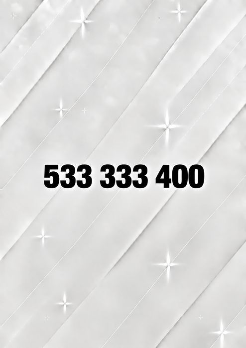 533.333.400 Złoty numer telefonu