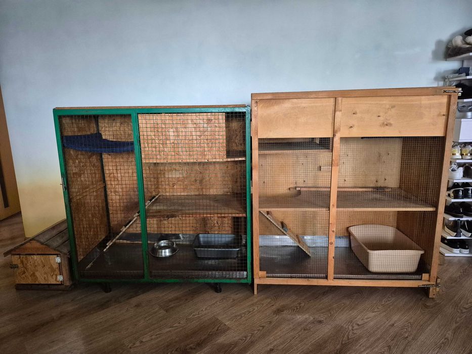 Великий вольєр для єнота полоскуна у квартиру