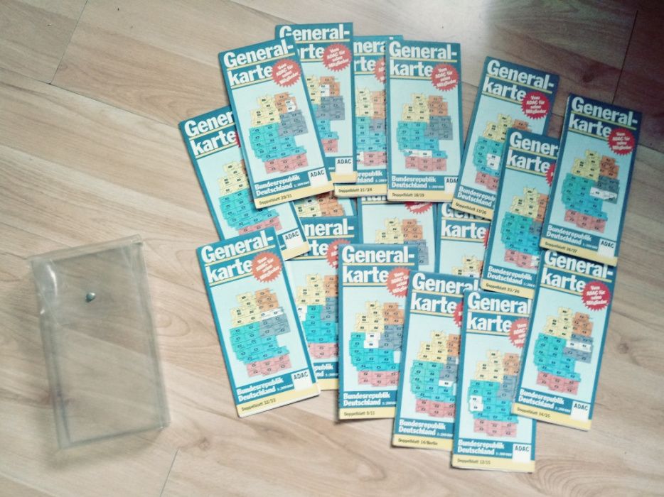 Mapy Bundesrepublic Deutschland/ mapa PRL Niemcy