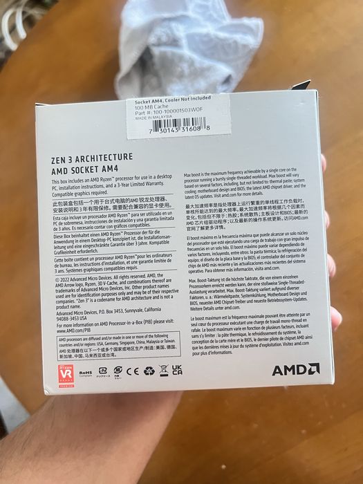 Processador 5700 x3d 8 nucleos / 16 Threads Quase novo