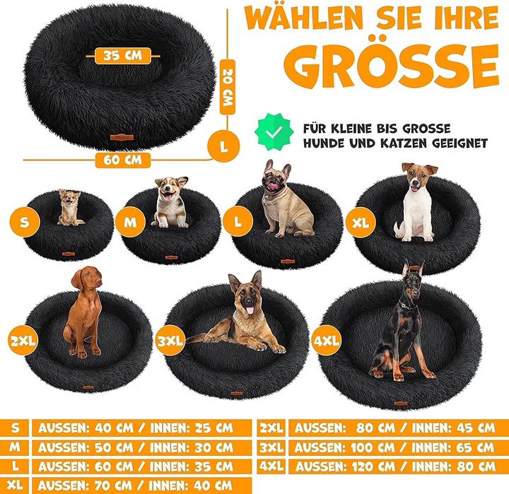 Legowisko 4XL dla psa -120 cm średnicy