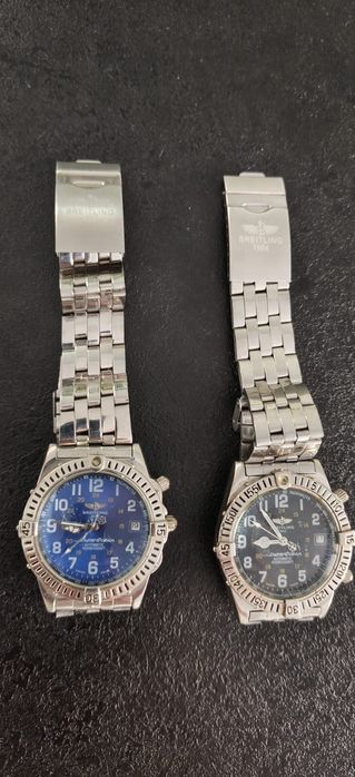 Dwie repliki zegarków Breitling uszkodzone