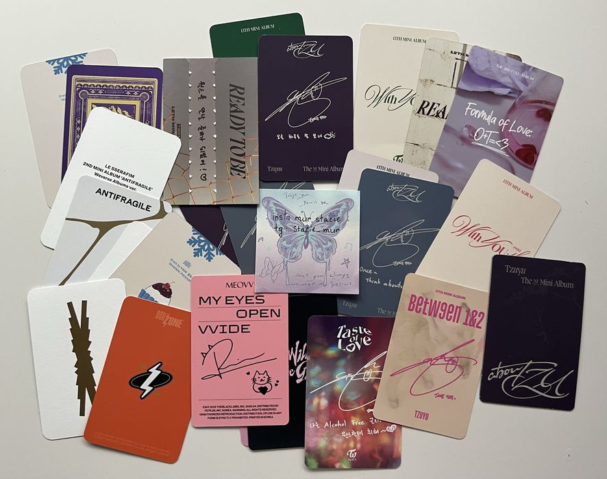 Офіційні корейські кпоп карти альбом itzy twice біндер і файли