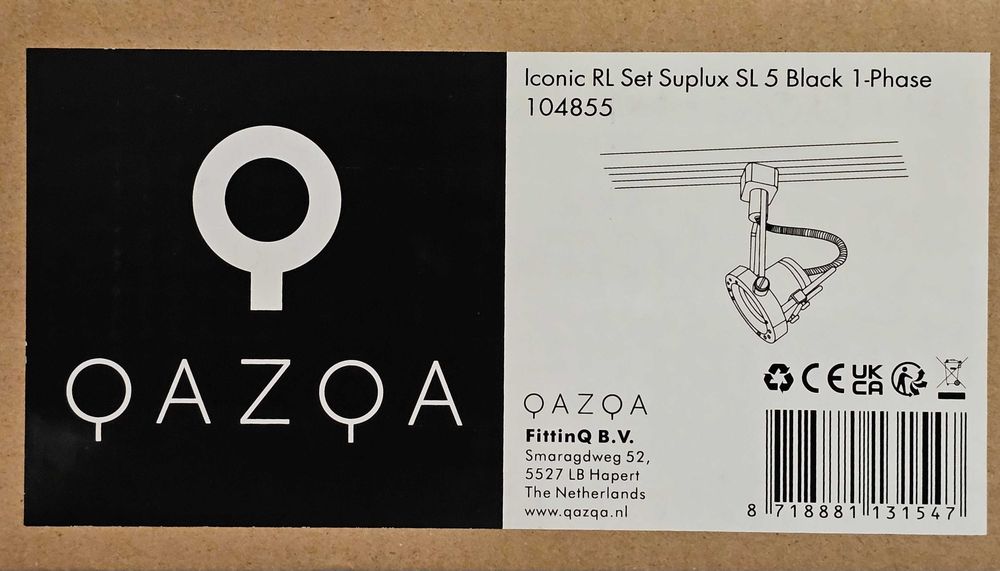 Szynoprzewody 1-fazowe QAZQA Iconic Czarny 11m + komplet łączników NOWE