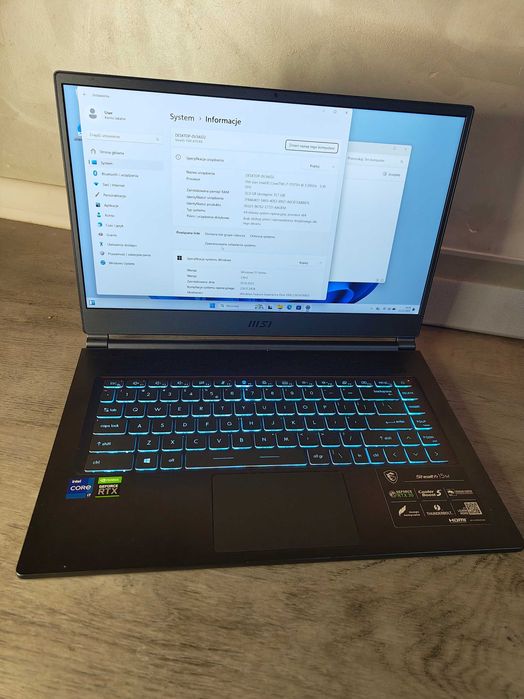 MSI Stealth 15M i7-11375H / 32GB/ 1TB / Win11 RTX3060