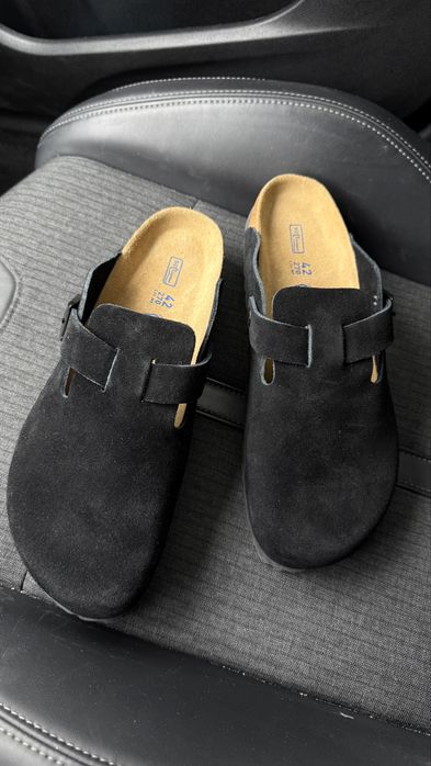 Клоги сабо  Birkenstock boston біркеншток шкіряні биркеншток
