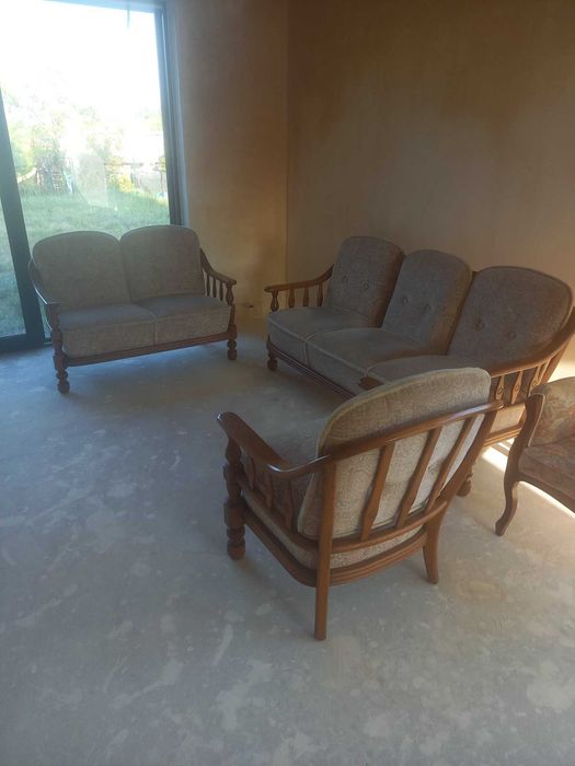 Piękny komplet wypoczynkowy retro do salonu