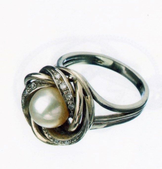 Pregador em Ouro e Prata com Diamantes e Rubis