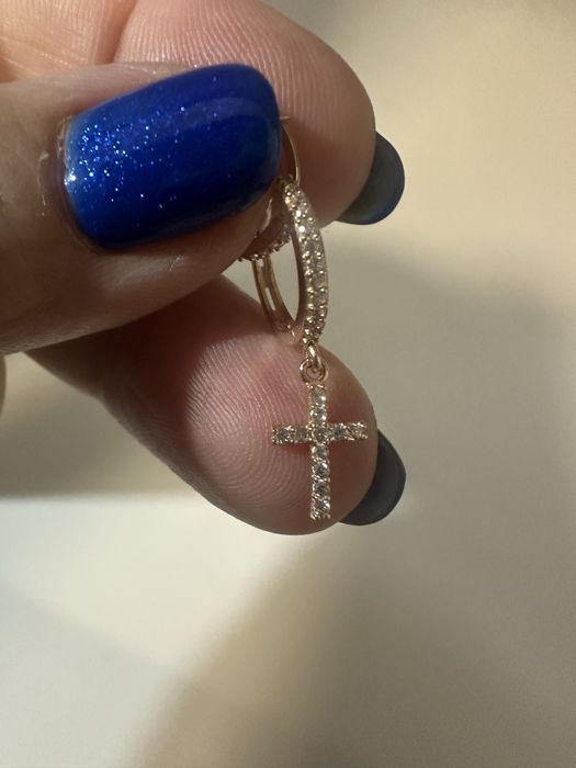 Сережки, 1.69г- Червоне золото 585 проби