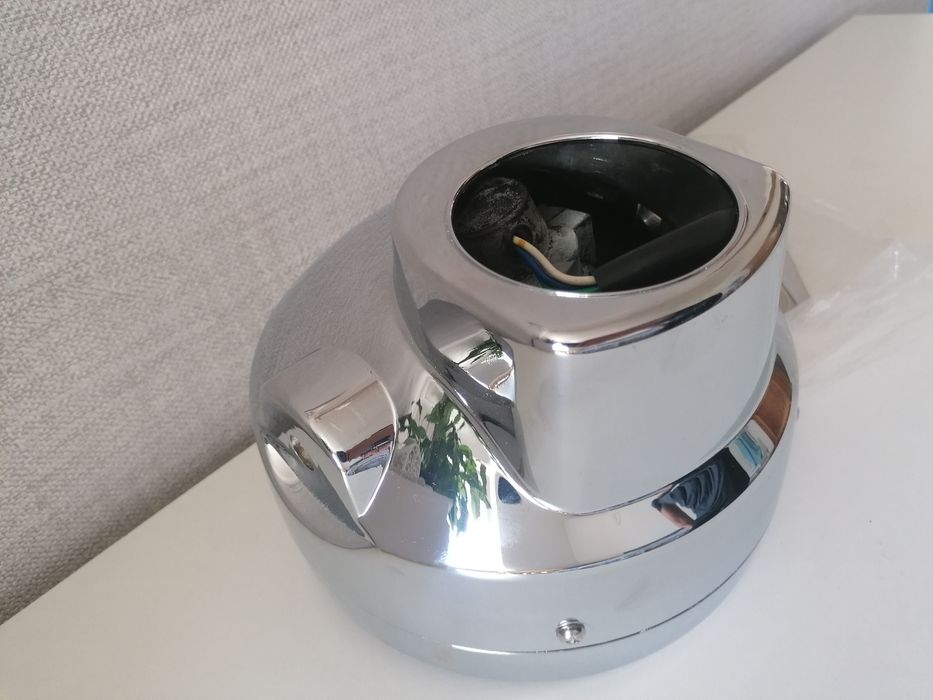 Lampa Duża Chrom Chopper Cruiser Duża Daszek Homologacja Mocowania