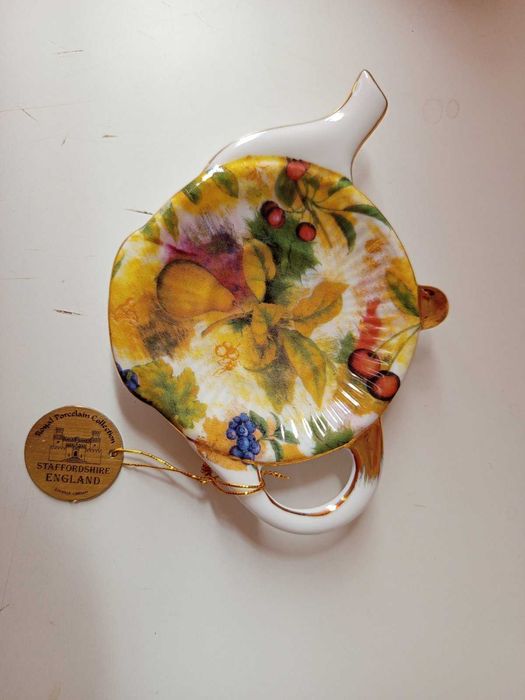 Английский фарфор Staffordshire. Декор, лимонницы, подставки для пакетиков чая 2шт