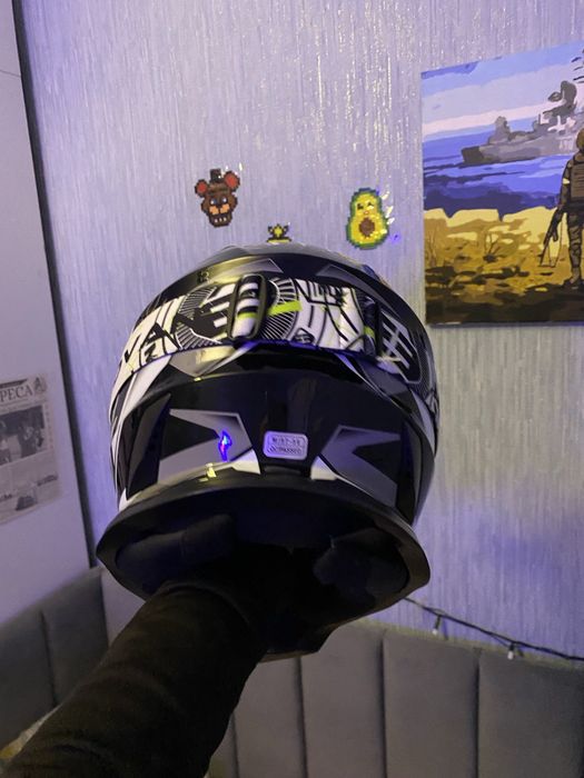 Мото шлем кросовий