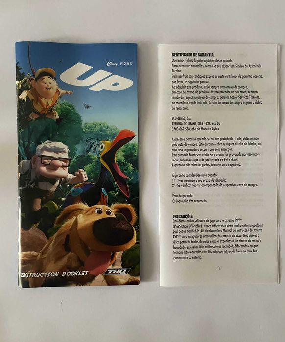 UP PSP | Caixa e Manual| PAL