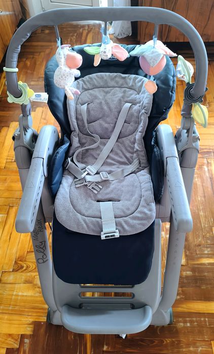 Стульчик для кормления Chicco Polly Magic Relax синий