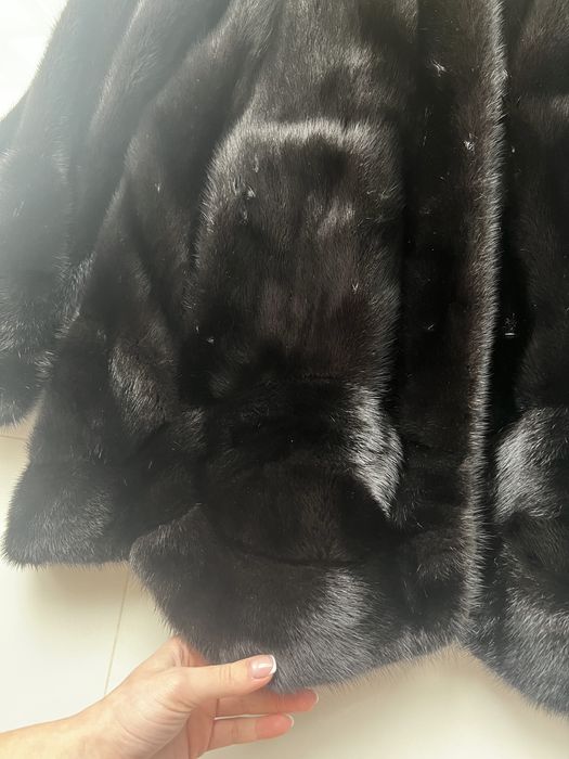 Норкова шуба манто великого розміру 48/52