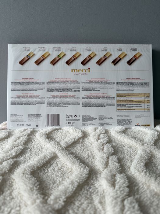 Bombonierka praliny Merci Finest Selection kolekcja czekoladek - wersja XXL 400g