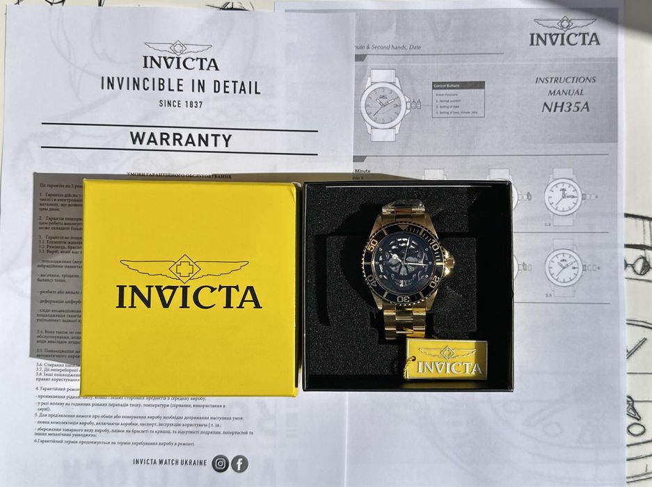 Механічний годинник Invicta Pro Diver 22043 43 mm. 200 MT. Automatic