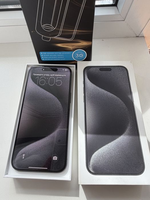 Продам iPhone 15 pro max Black Titanium 256 gb