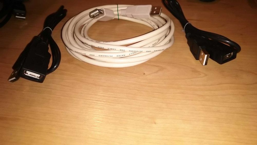 Kabel USB - micro USB / przedłużacz USB, 1.8m - 3m NOWY