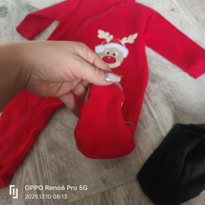 Pajacyk renifer unisex 6-9m