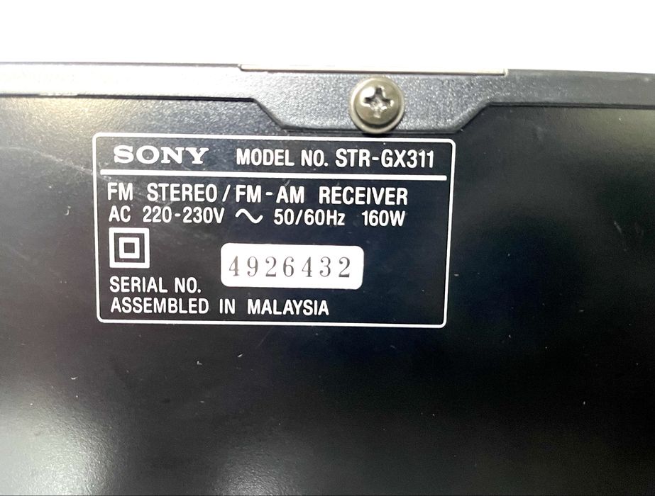 SONY STR-GX311 Amplituner AM/FM Stereo Receiver Audio HiFi 160W