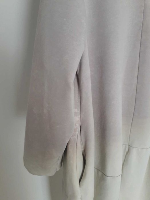 Włoska tunika sukienka dresówka bombka cieniowana pudrowy róż beż M/L