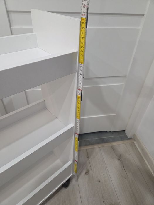 Pilne Wąska szafka na kółkach kuchenna/łazienkowa