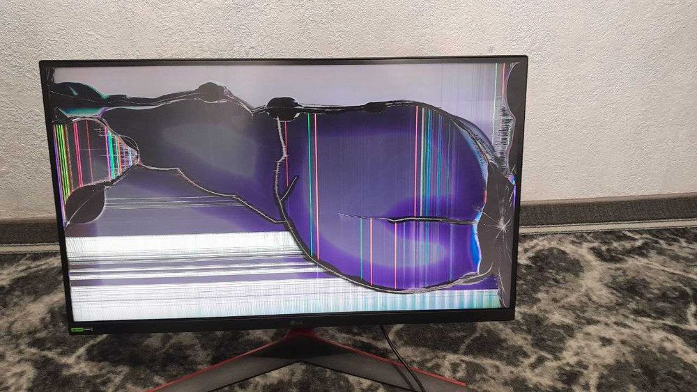 игровой монитор LG UltraGear 27GN800 разбита матрица