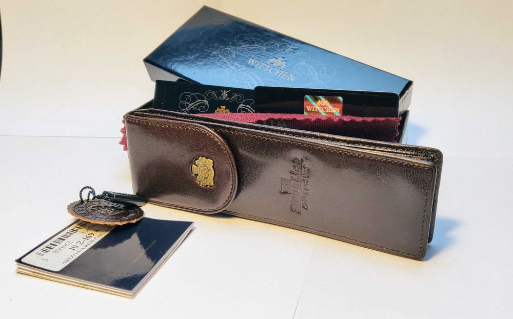 Etui piórnik na pióra długopisy Wittchen skóra - nowe!