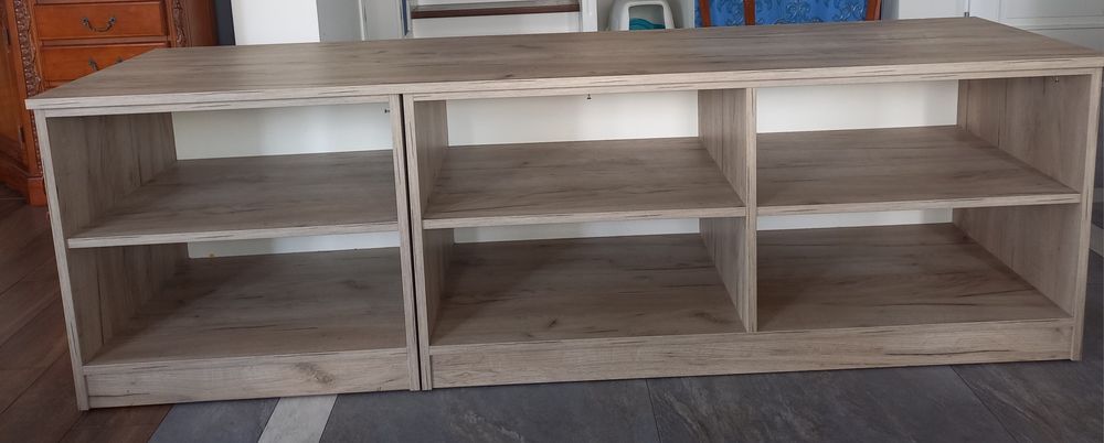 Regał szafka 195x62x50 do garderoby pod skosy dąb sonoma