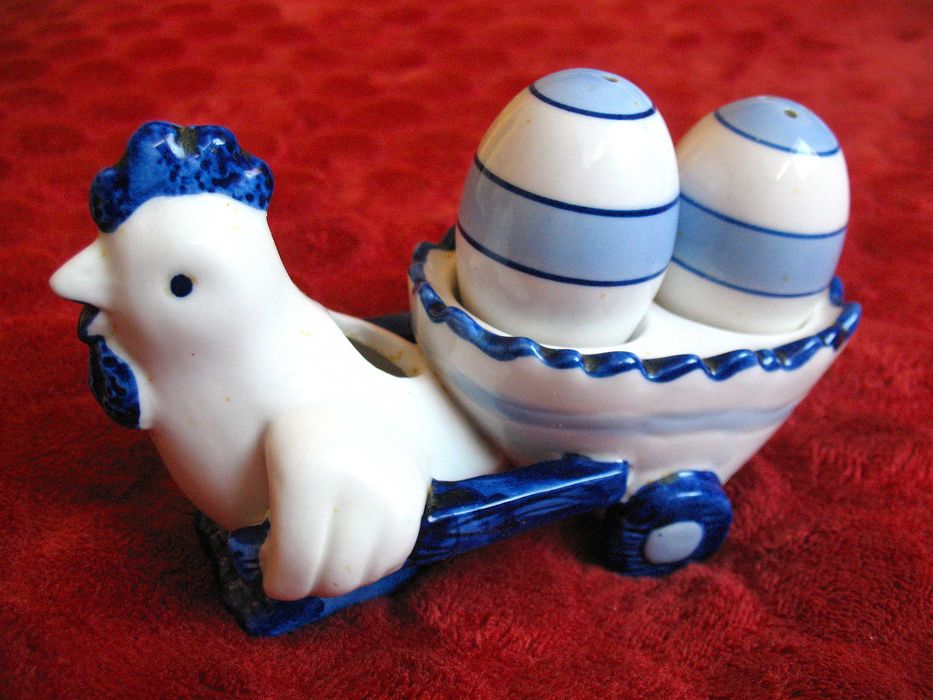 Kura - Sól i pieprz - 10 x 15 x 7 cm - solniczka i pieprzniczka