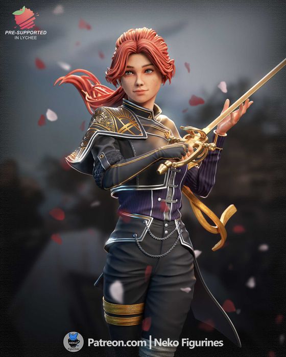 Figurka Maelle Clair Obscur Expedition 33 Nekofigurines Garage kit 14K