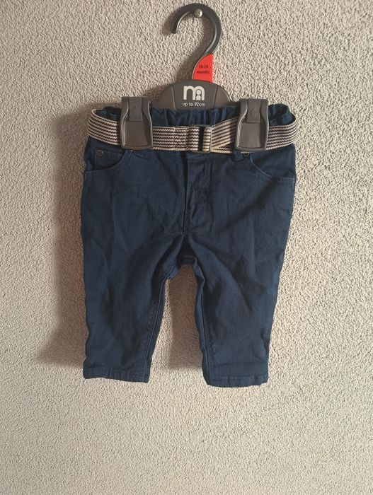 Eleganckie spodnie niemowlęce 68 H&M ciepłe regulacja w pasie