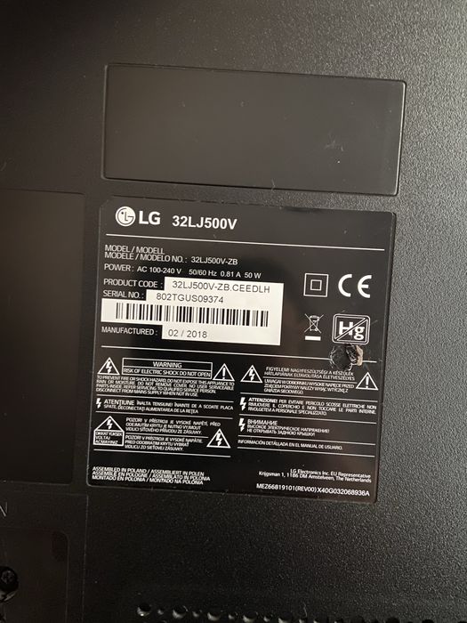 Telewizor lg32lj500v