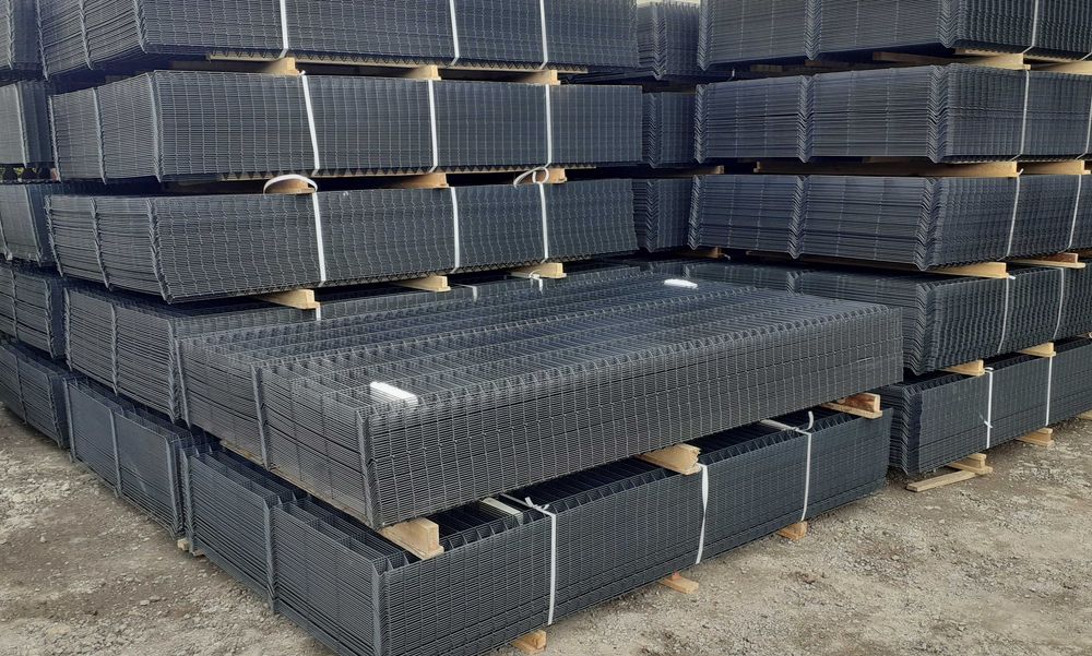 Bramy furtki panelowe palisadowe ogrodzenia 3D słupki montaż